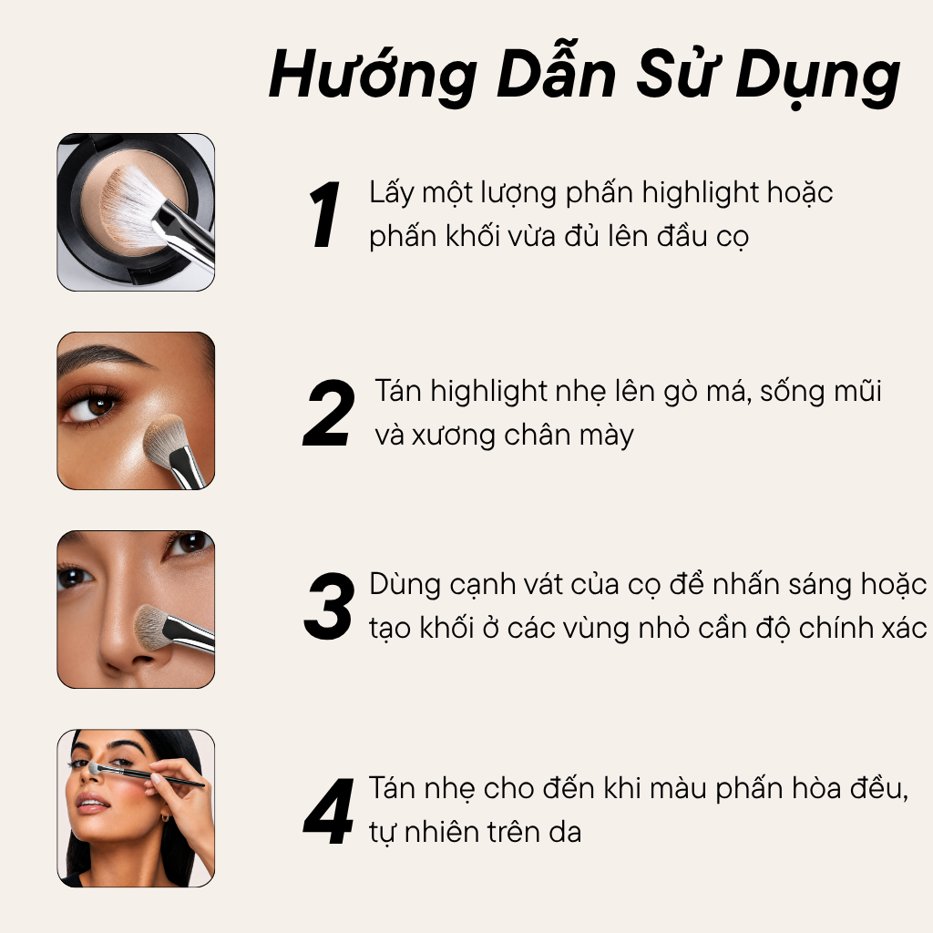 Cọ Quạt Tạo Khối Mũi BH Cosmetics Fan Nose Shadow Brush BH262